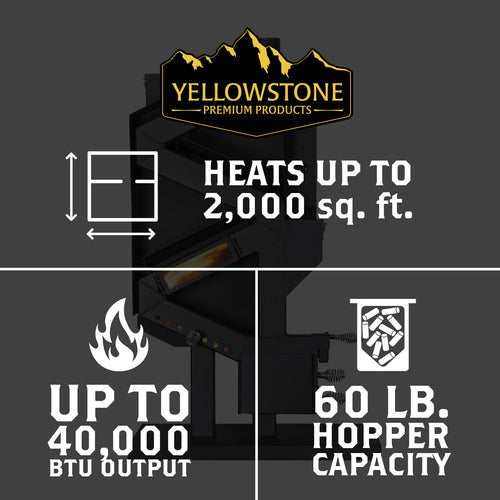 AP77: Yellowstone Pellet Stove (Gravity Fed)