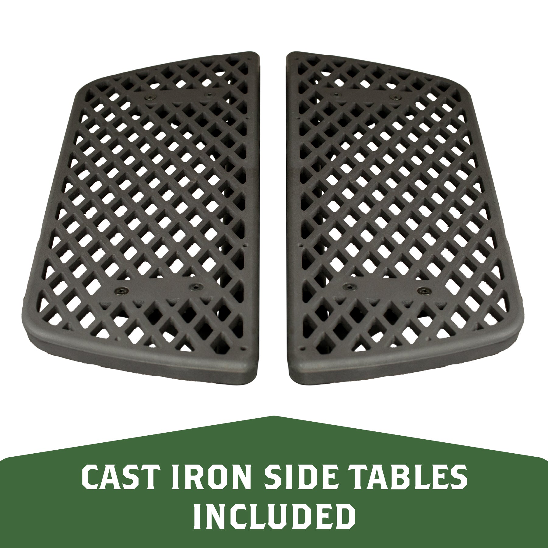 USLW900E-KIT: Cast Iron Log Wood Stove and Dual Side Table Set