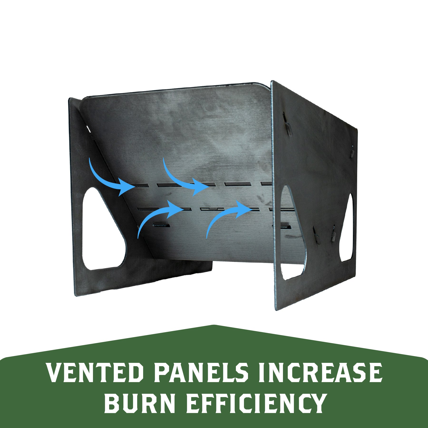 YS12VP: 12" Portable Collapsible Rectangular Fire Pit