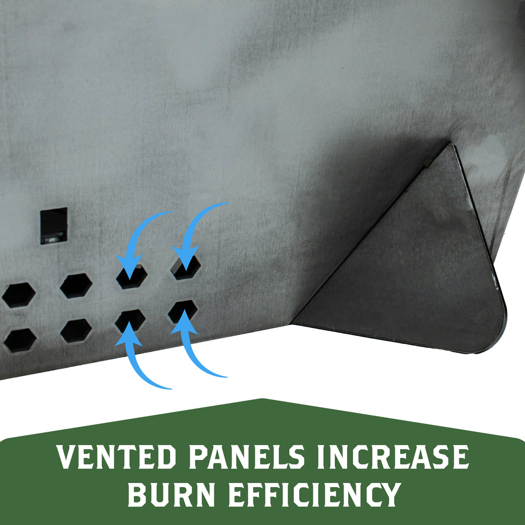 YS23TP: 23" Portable Collapsible Triangular Fire Pit